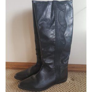 Vintage Zodiac black tall Boots